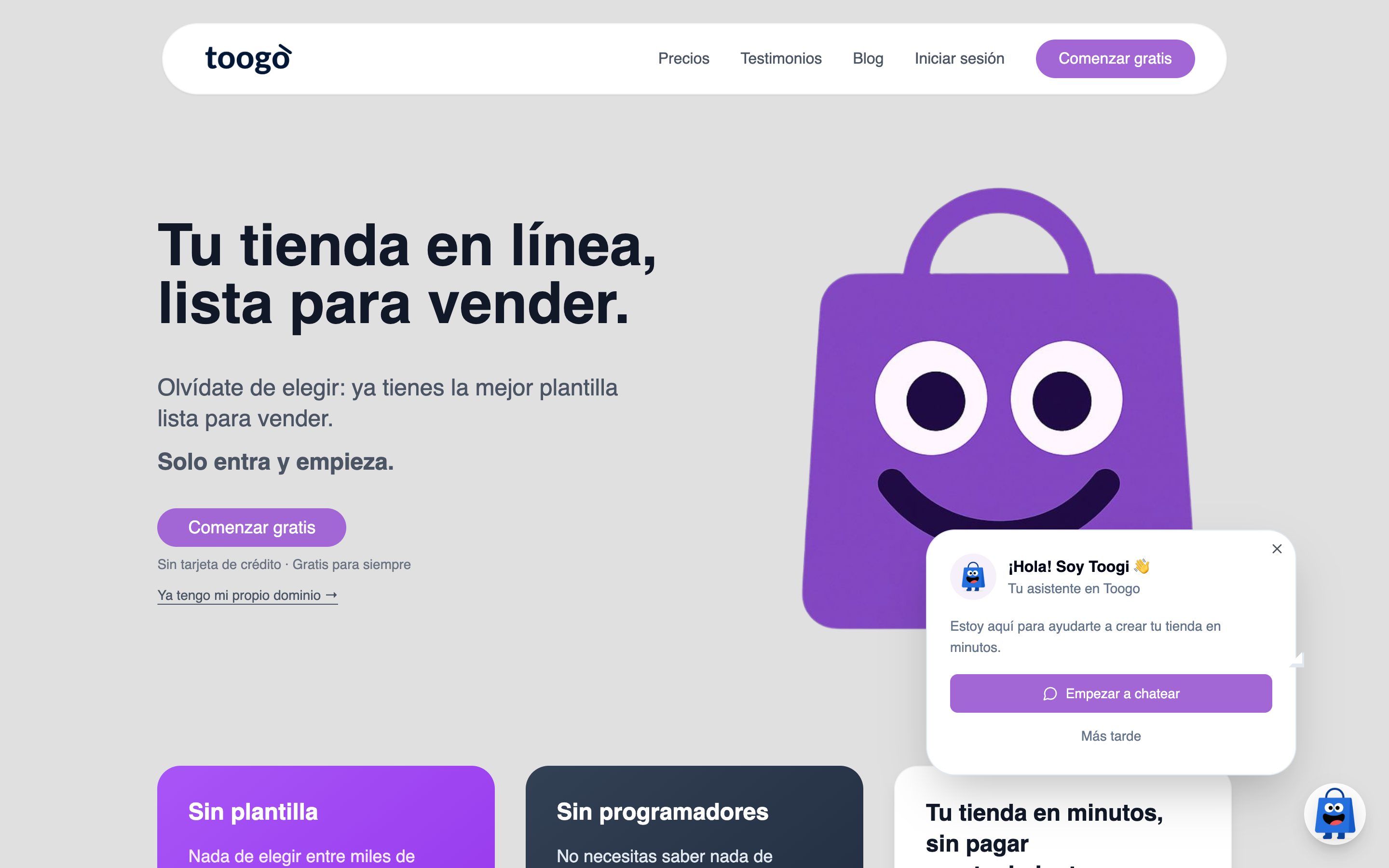 Toogo · SaaS E-commerce multi-tenant